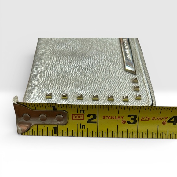 Rebecca Minkoff Metallic Silver Wristlet Olivia Tech NWT Style: S182E140-140 - Picture 7 of 11